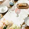 Easter Rabbit Table Runner Linen Bunny Eggs Printing Rectangular Cloth Place mat Washable Easter Decoration For Home Kitchen