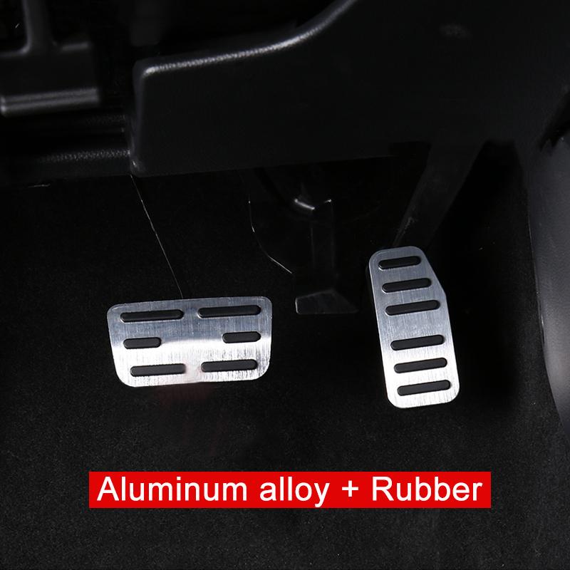 For Honda City 2015 2016 2017 2018 2019 Aluminum Alloy Car Accelerator Gas Pedal Brake Pedals Non-Drilling Cover Case Pads Trim