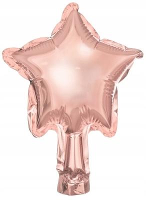 Foil Balloons Star, 12Cm, Rose Gold 25Pcs.