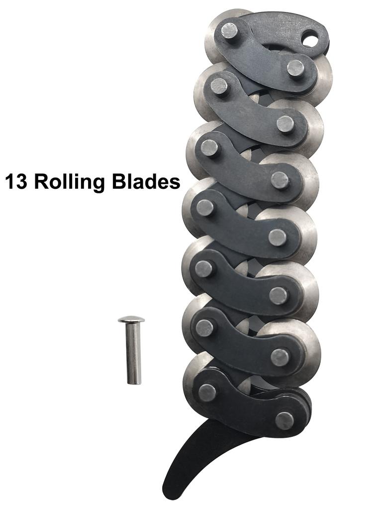 1PC Chain of Heavy Duty Pipe Cutter Locking Pliers 30 Cm 13 Rolling Blades Chain