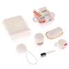 1/12 Dollhouse Mini Simulation Kt Cat Toiletries Cosmetics Kit Dollhouse Bathroom Decor Micro Scene Construction Props Kid Toy