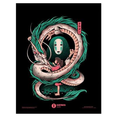 The Girl And The Dragon Framed Poster