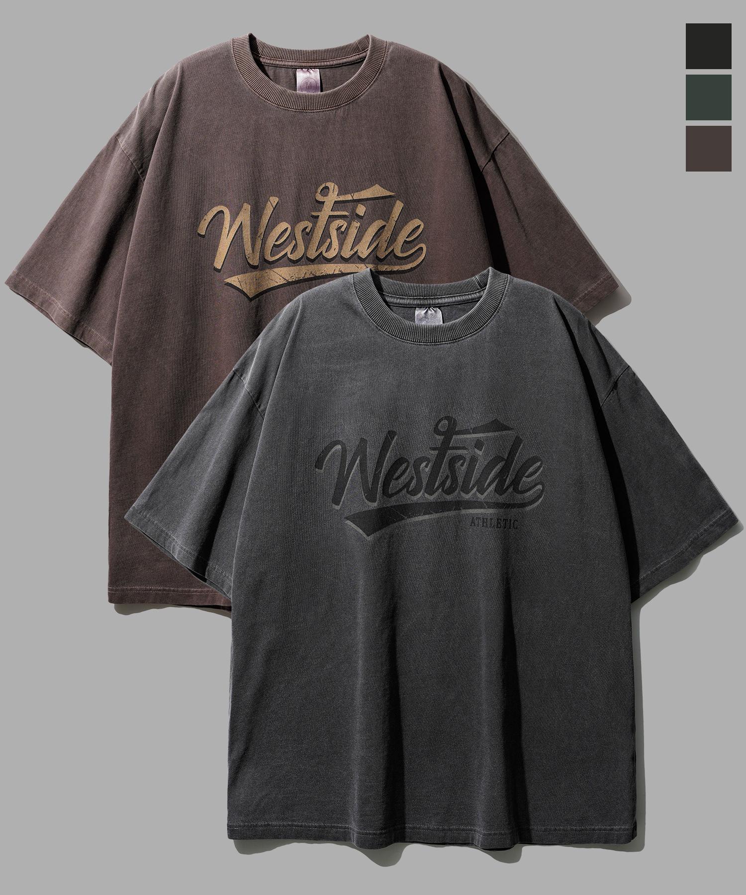 Jemeot [2Pack] West Pigment Oversized Short Sleeve T-Shirt 3-Piece Set Oyst2570 Green/L