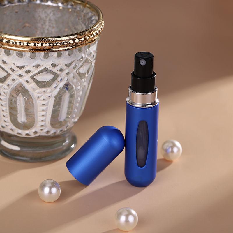 5ml Refillable Perfume Bottle - Bottom-Fill, Self-Priming, Recyclable, Rechargeable Spray, Portable Sample Size, Cosmetic Bottle.