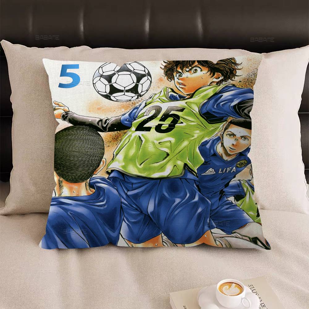 Ao Ashi Anime Cushion Cover Pillow Cover Decor Pillowcase Printed Cushion Case for Couch