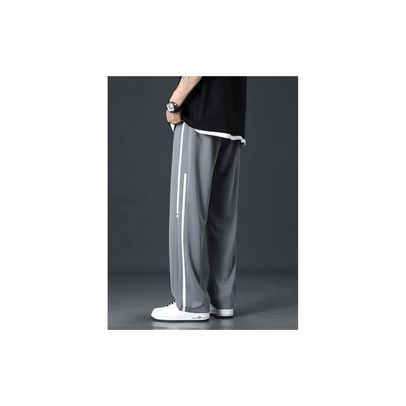 Lymio Track Pant for Men || Track Pants || Plain Track Pant (TP-35-Grey-XL)