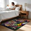 Floor Mat Soft Flannel Rug Non Slip Absorbent Mat for Bathroom Bedroom Home Decor Kwaii Climb the Wall Cat