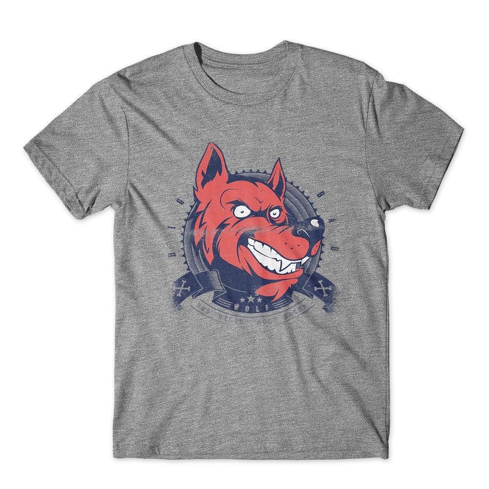 

Wolf Grin T-Shirt. 100% Cotton Premium Tee NEW XL