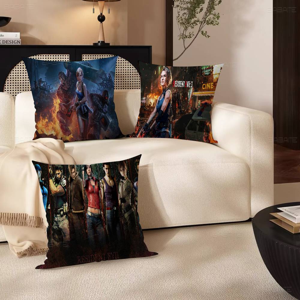 R-Resident E-Evil Games 45*45cm Cushion Cover Pillow Cover Decor Pillowcase Home Pillowcase for Couch Pillow