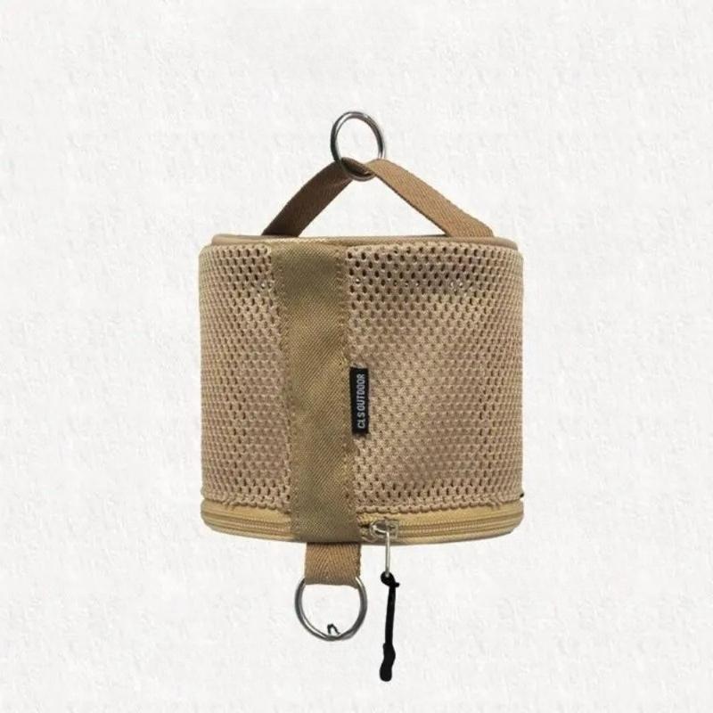 1pc Outdoor Camping Tissue Case Roll Paper Storage Bag with Hook Portable Tent Hanging Napkin Holder Camping Supplies.