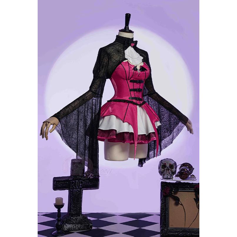 Vampire Draculaura Cosplay Costume Women Sexy Corset Lolita Short Dress Suit Gothic Punk Dress Halloween Carnival Party Clothes