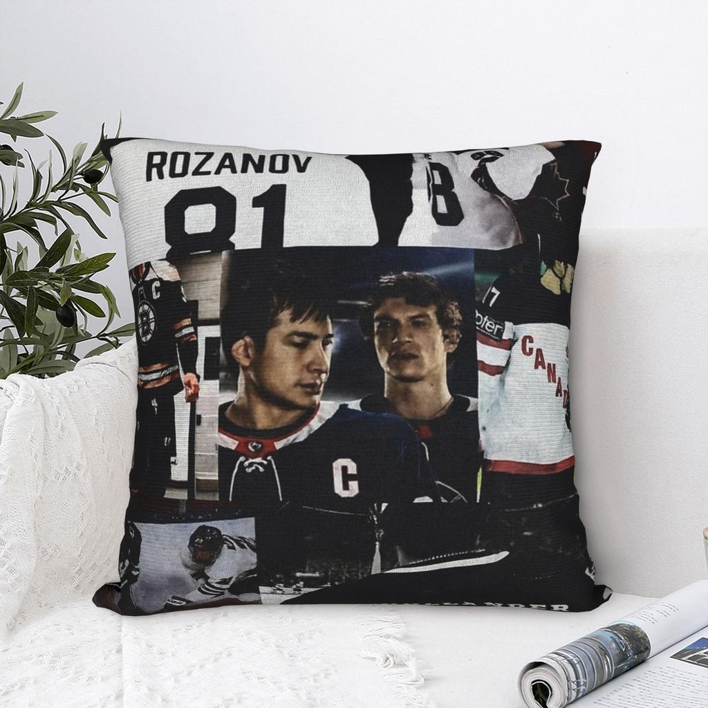 Heated Rivalry Humorous Pillowcase Product Printed Cushion Cover Decoration Hollander and Ilya Rozanov Throw Pillow Case