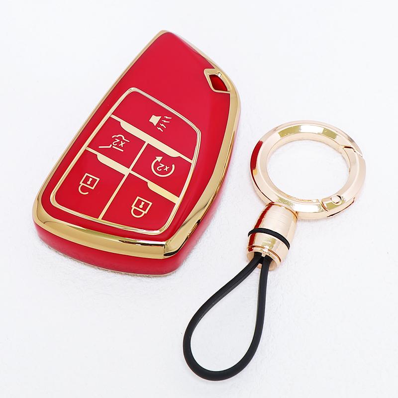 Tpu For Chevrolet Suburban Tahoe Auto Keyless Protector For Gmc Yukon Car Key Case Cover For Buick Envision S Plus Avenir