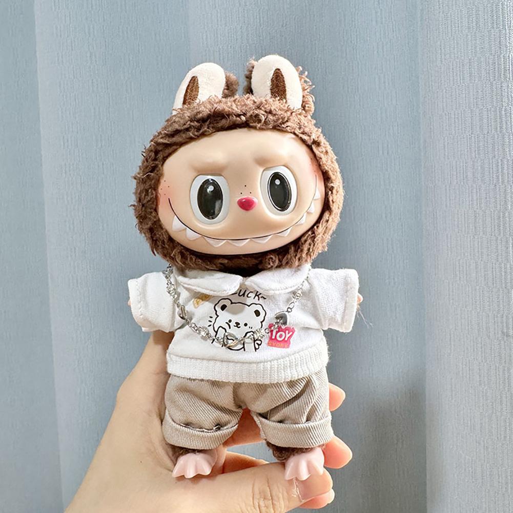 For Labubu Doll Clothes Fashion Clothes Doll Clothes Hoodies Dolls Accessories Cute Decoration Little Cloths