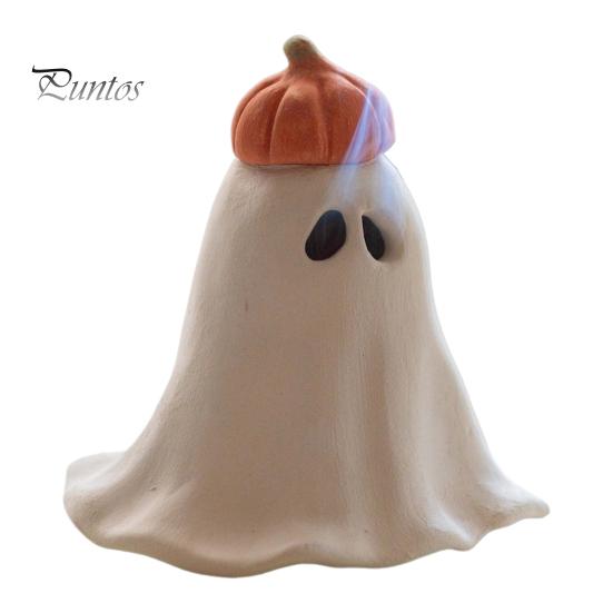 

Подставка для благовоний в виде призрака на Хэллоуин, смоляная тыква-призрак, шляпа ведьмы, ароматическая ароматерапия, горелка для украшения дома, спальни, гостиной B