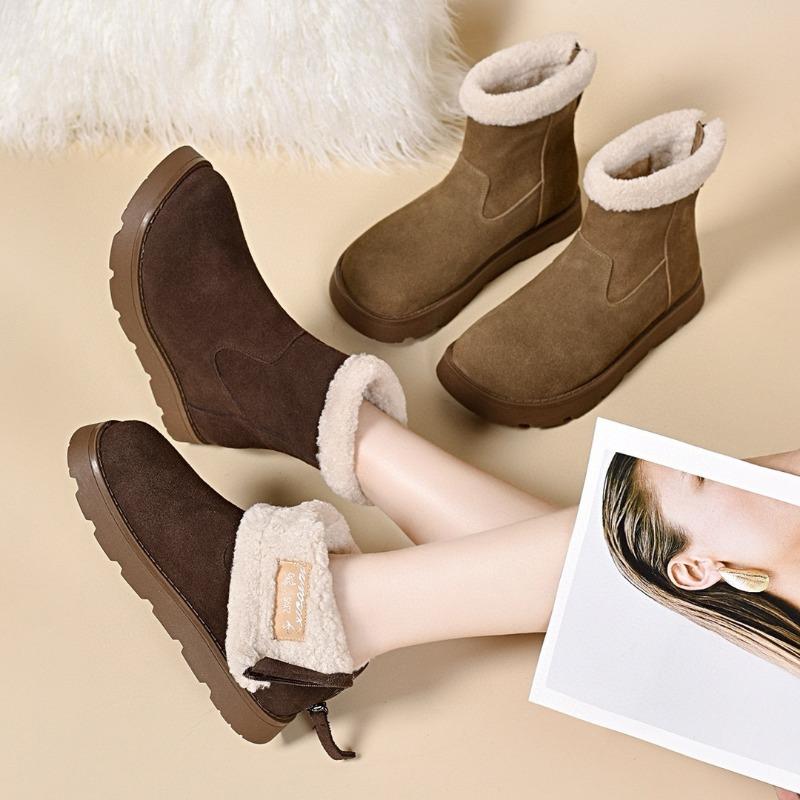Snow Boots Cotton Boots Flat Boots Casual Short Boots