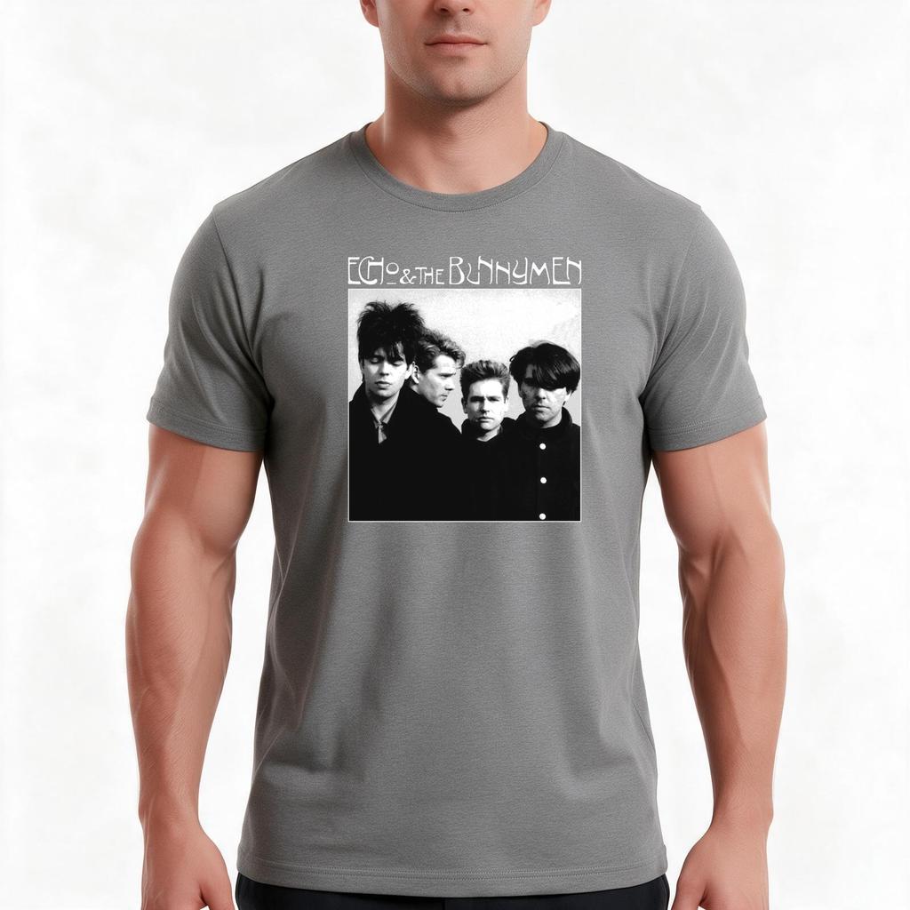 Echo The Bunnymen Band T-shirt Zomer Casual Katoenen T-shirt Oversized Streetwear Tops Vintage Grafische Print Unisex Mannen Vrouwen
