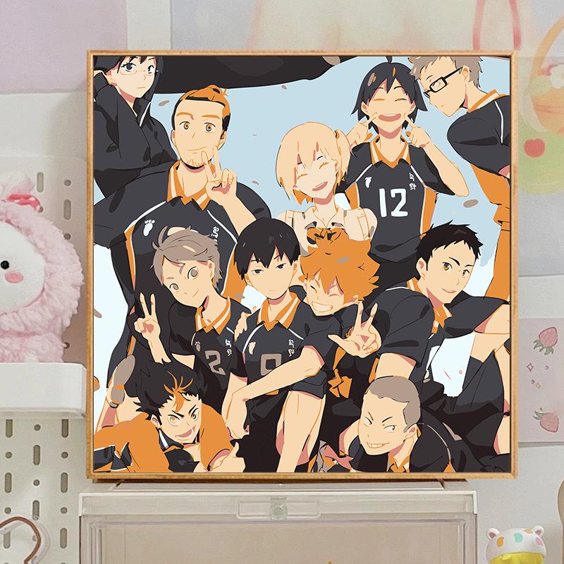 Kit Pittura ad Olio Digitale Anime Demon Slayer Fai da Te per Bambini