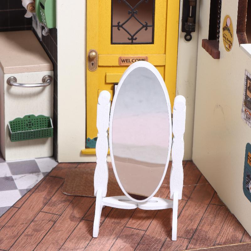 1/12 Păpușă Simulare Mini Oglindă de Toaletă Oglindă Model Lungime Completă Păpușă Acasă Oglindă Mobilier Decorare Camera de Zi Jucării