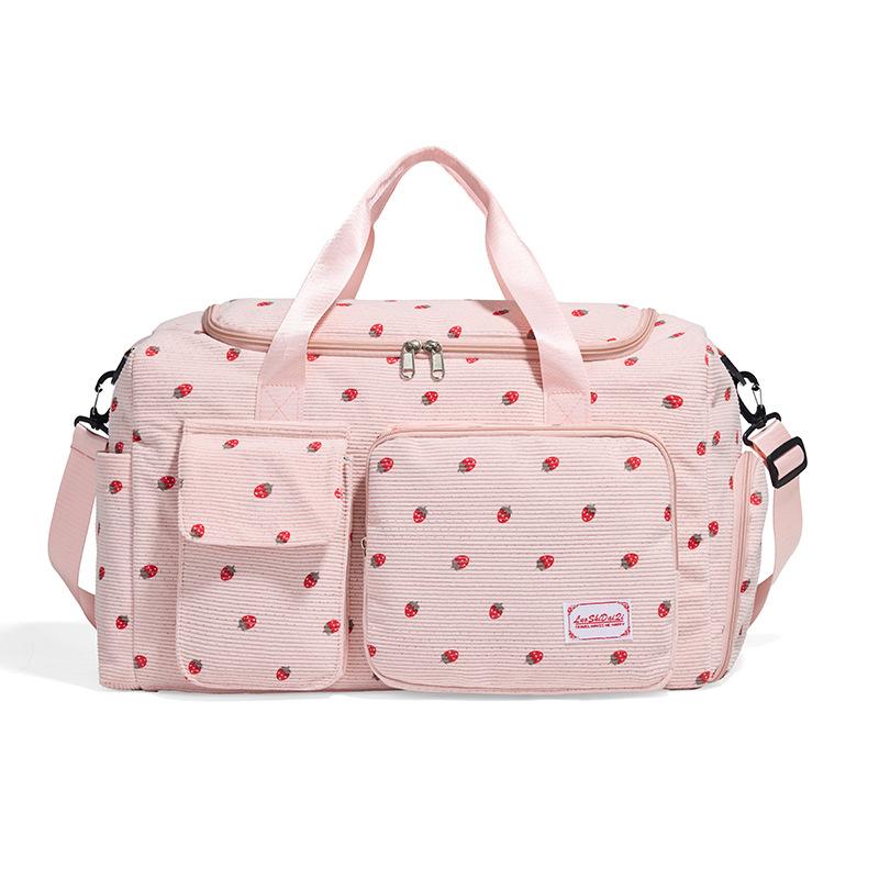 

Short Distance Large Capacity Travel Bag Portable Duffel Bag Sports Yoga Bag Women s Multifunctional Storage Bag Shoulder Bag рожевий