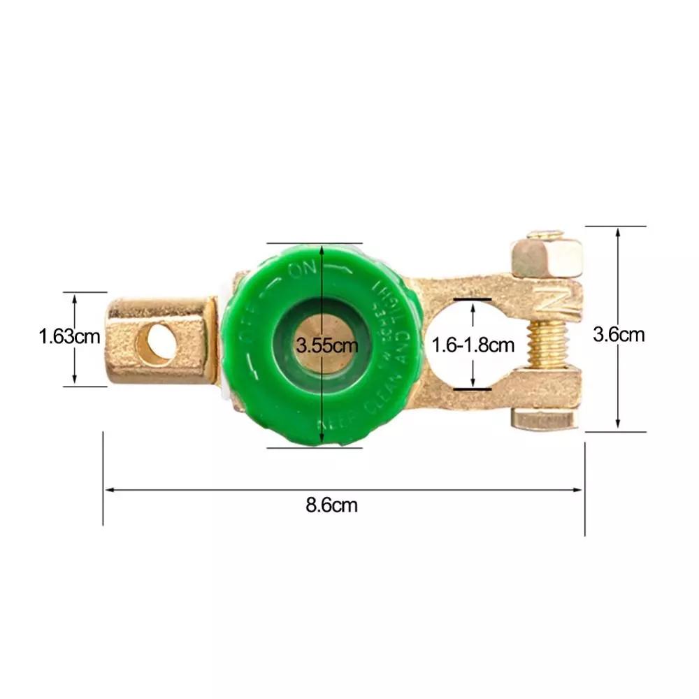 Universal Car Battery Switch Battery Terminal Link Switch Quick Cut-off Disconnect Protector RV Car Battery Power-off Switch