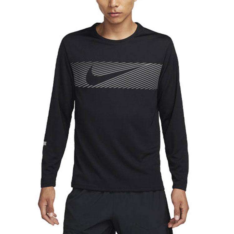 New Nike Running T Shirt Men's Black FB8553-010