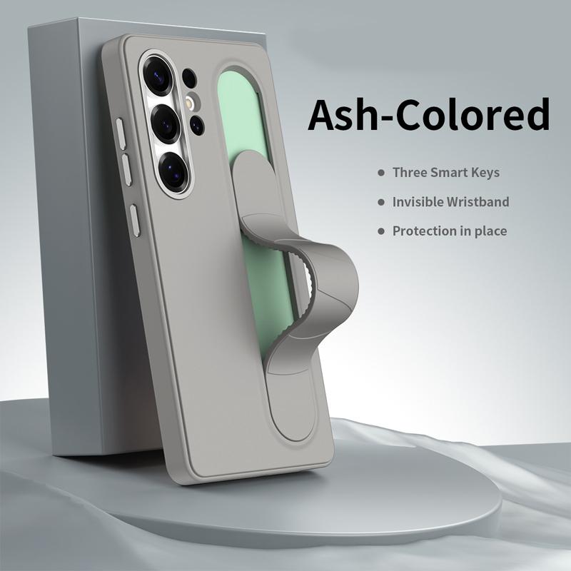 For Samsung Galaxy S26 Ultra S26 Plus Case Smart Control Wristband Grip Stand TPU Cover with Intellgent Control Buttons