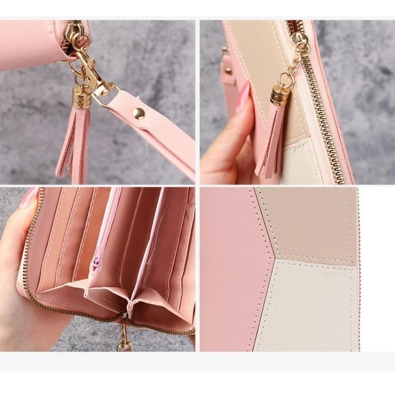 New Fashionable Japanese and Korean Large Capacity Zipper Wallet Long Wallet for Women Handheld Bag for Women