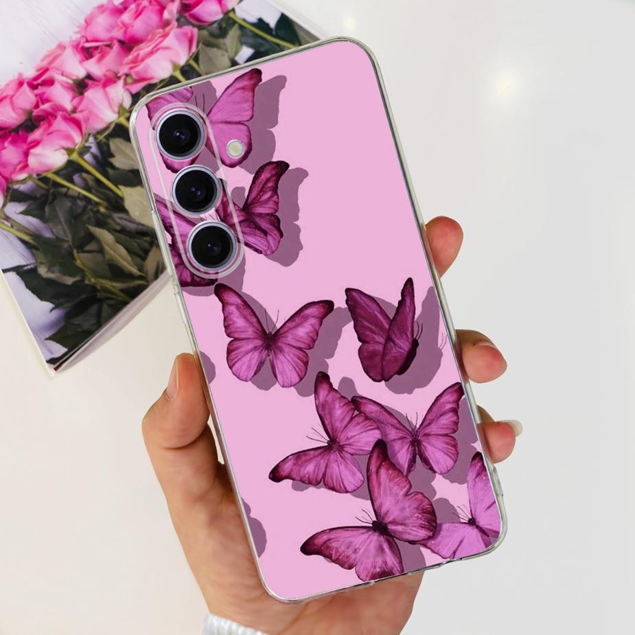 For Samsung Galaxy S24 Case S24+ New Fashion Painted Cover Soft Silicone Phone Case For Samsung S24 Ultra S 24 Plus Fundas Coque