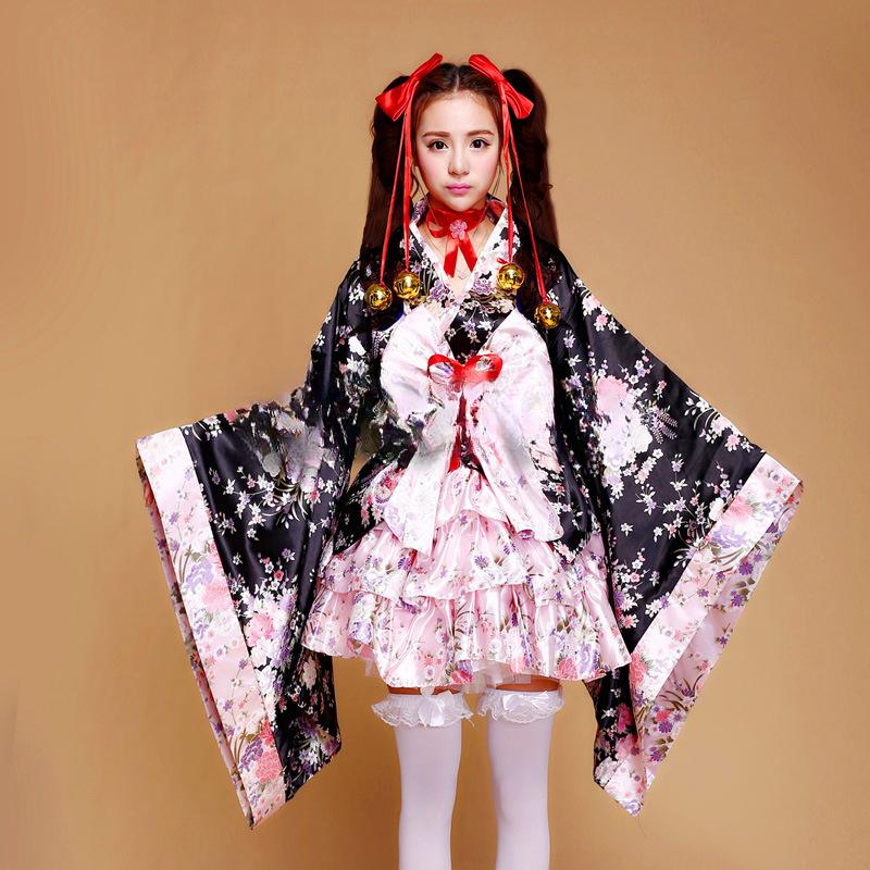 

Новое платье Лолиты, японская одежда, женское платье, сексуальное платье для косплея, сладкий принт, женская одежда с вишневым цветом, платье горничной S