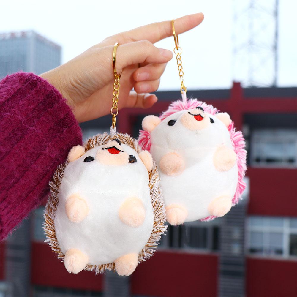 Anime Key Chain Key Ring Hedgehog Ornament Plush Dolls Plush Keychain Stuffed Toys Animal Plush Toy