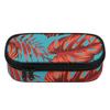 Pencil Pouch 300D Polyester Roomy Interior Zipper Closure with Main Compartment Mesh Pocket and Pen Slots for Teens and Students