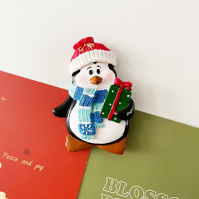 3D Nordic Santa & Reindeer Christmas Refrigerator Magnets