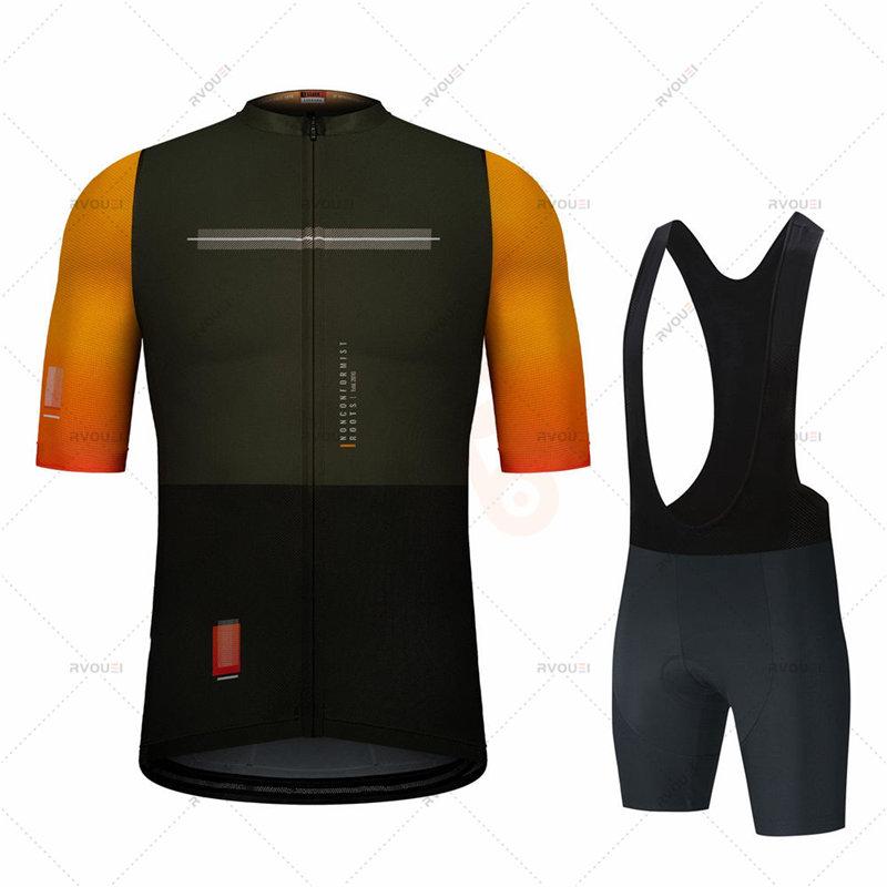 Cycling Clothing Set for Men, Short Sleeve Jersey, Pro Team, Road Bike, New Spain,