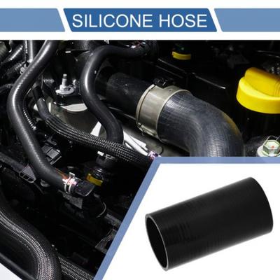 1 Pcs 60mm 236" ID 127mm 5" Length 0 Degrees Black Car Silicone Hose
