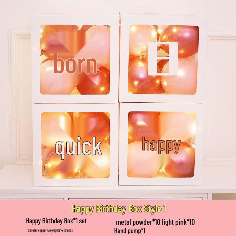 Luminous Happy Birthday Balloons for Adult & Baby Parties - Boys & Girls First Birthday Decoration