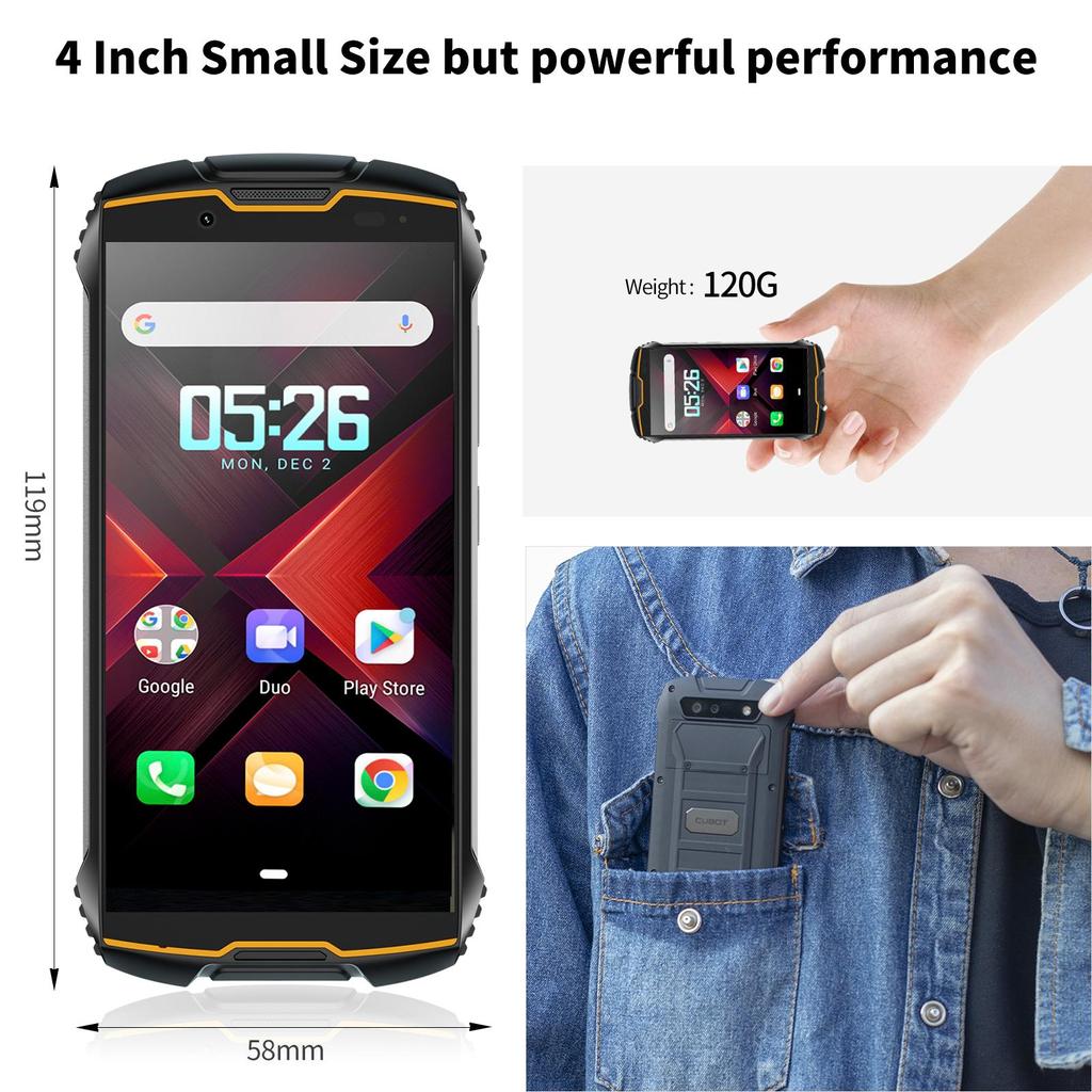 Custodia Portafoglio Premium In Pelle PU Con Supporto Per Cubot Kingkong Mini 2, Cover Protettiva Con Slot Carte E Chiusura Magnetica, Nero