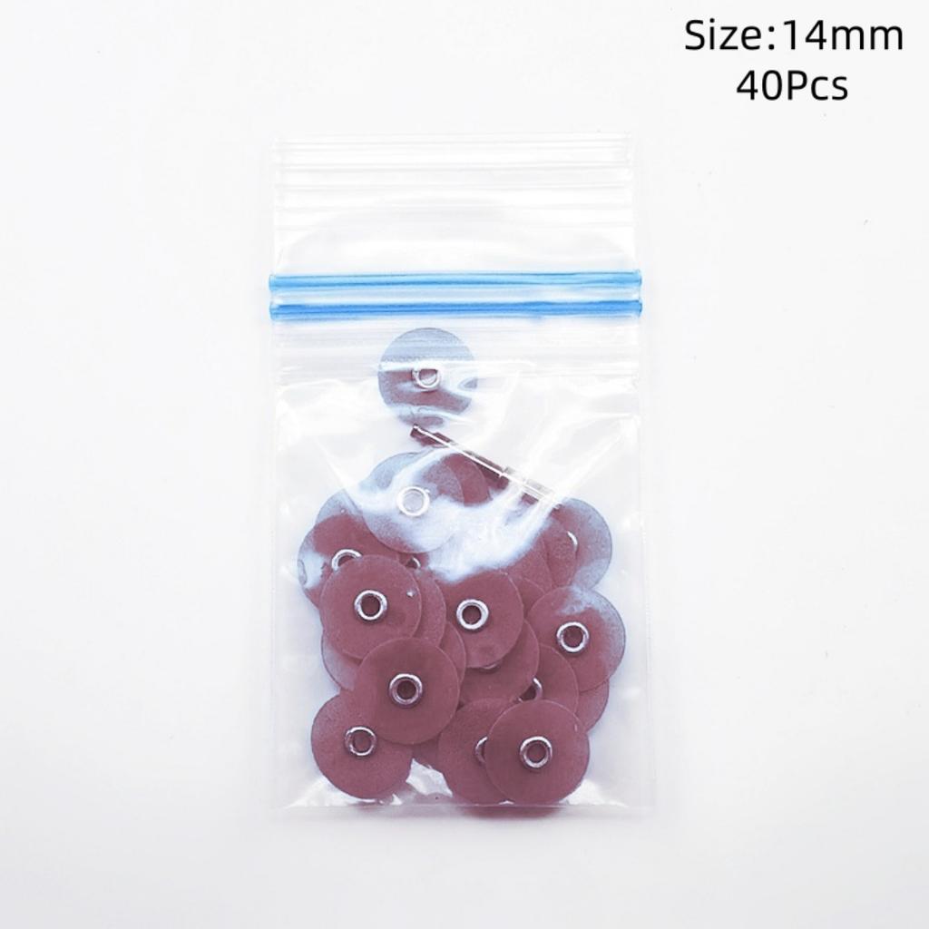 40 buc. Discuri de Lustruit Dentare cu 1 Mandrină 14 mm Materiale Abrazive pentru Șlefuirea Dinților cu Dopuri Instrumente pentru Medicul Dentist pentru Clinica Dentară