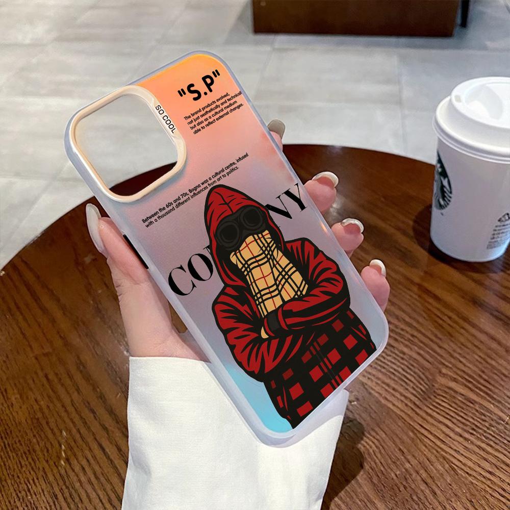 

C-ComPanys-luxury-C-Cp Senior крутой узор Чехол для телефона IMD Цветной Серебристый Подходящий чехол для iPhone17 16 15 14 13 12 Pro Max iPhone 16 Pro Max