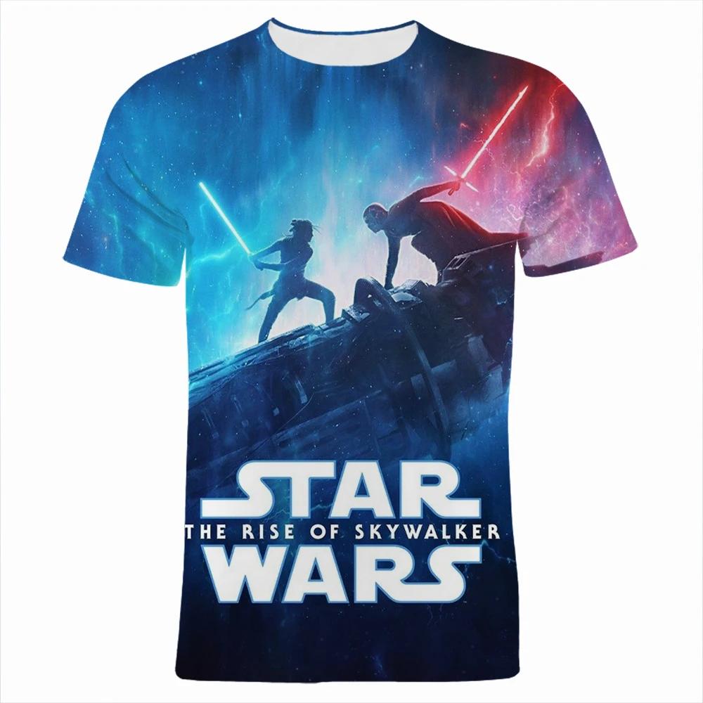 Disney Summer 3d Print Star Wars T-shirt For Teen Casual Clothes  Tee Fashion Oversized T Shirt Harajuku Male Top