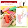 [PATIKIL] Mini Tumbler Keychains, Set of 2 Cute Mini Cup Keychains, Lip Balm Holder Keychain Accessories, Cup Decoration for Women's Wallets,