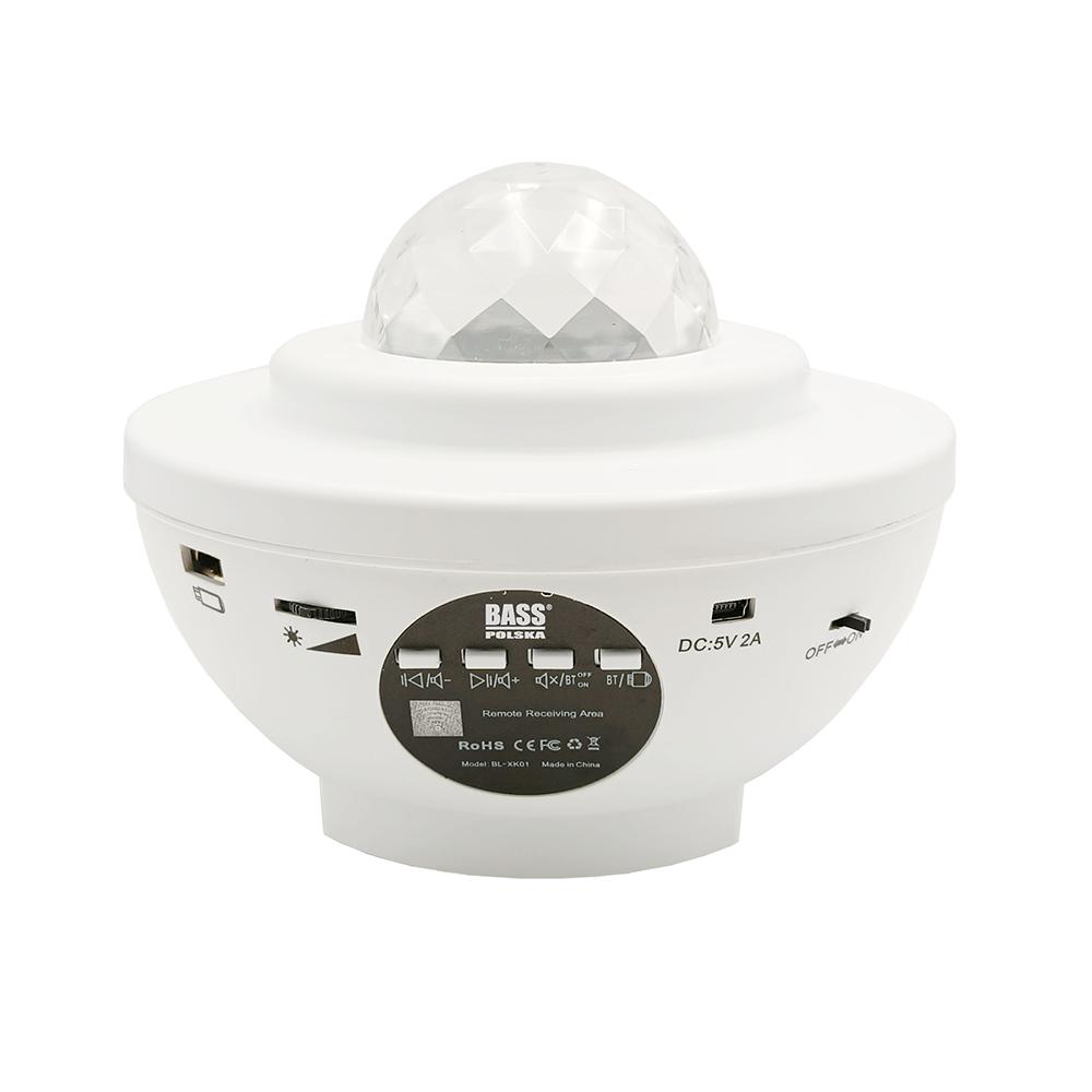 Star Projector With Bluetooth Speaker, Led Star Display, White