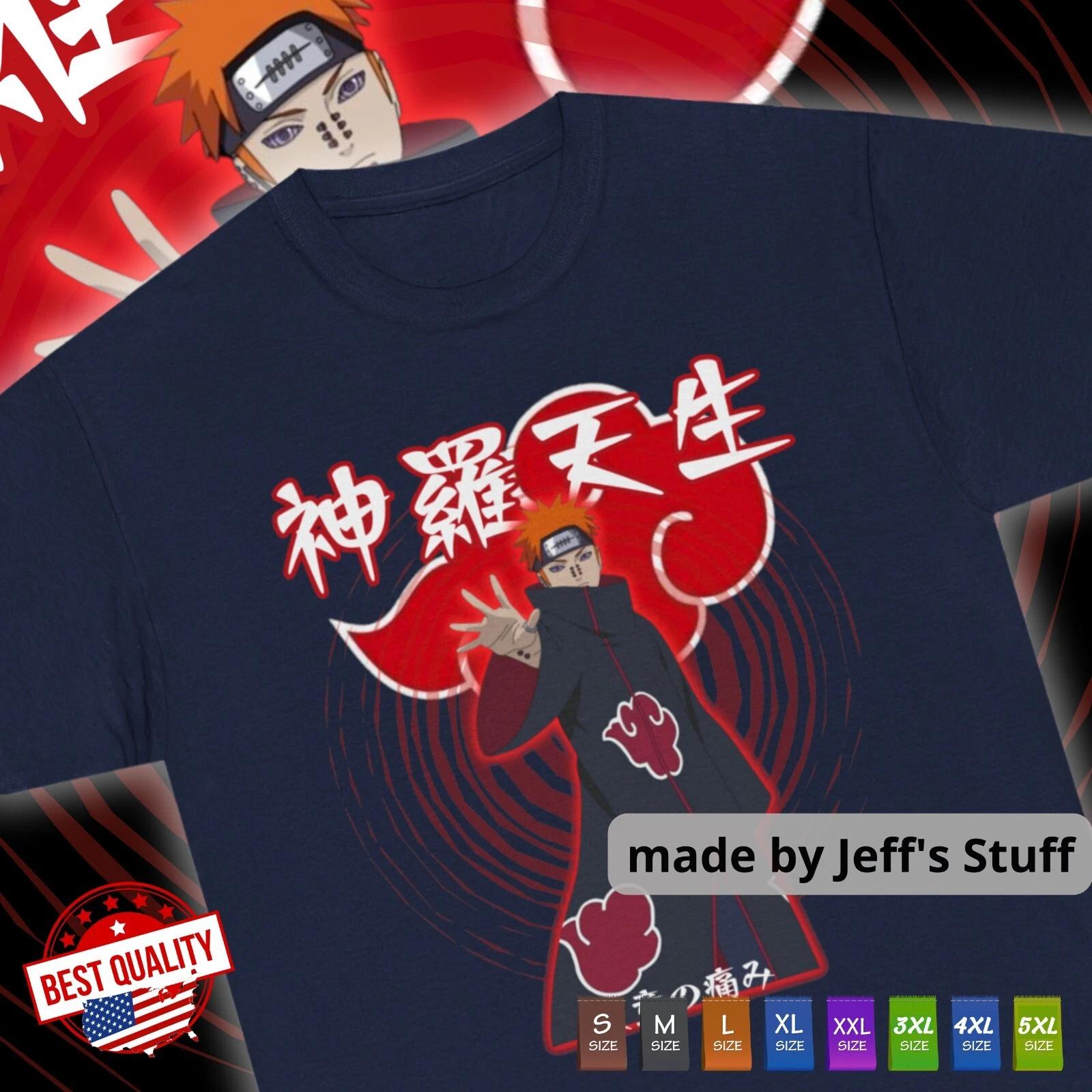 Nagato / Pain T Shirt Anime Clothing Naruto Shippuden Manga Shirt Japan Tee XL