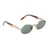 Prada Full Frame Design Metal Acetate Oval Sunglasses Women Sunglasses Tortoiseshell SPR65Z_EZVN_FE70L_C_055