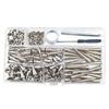 105Pieces Punk Rivets Set for Clothing Leather Craft and Home Decoration Projects Includes Tool
