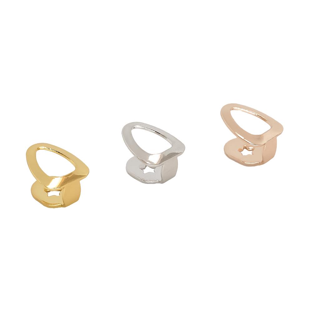 European & American 18k Gold-plated Hollow Grillz: Hip-hop Tooth Jewelry