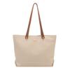 Women Large Capacity Tote Bag, Minimalist Contrast Handle Shoulder Handbag, Daily Commuter Top Handle Purse