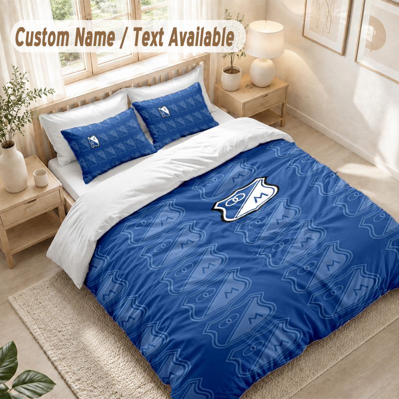 Millonarios Bedding Set, 1 Duvet Cover & 2 Pillowcases Soft Comfortable Bedroom Home Textile Decor