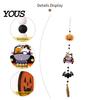 Dessert Table Edge Ornament Halloween Beaded Hanging Sign, Witch Pumpkin Bat Pendant Garland for Resin Witches Pumpkins Bats Decor Door, Spooky