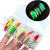 5Pcs 5.5CM/6G Luminous Sinking Minnow Fishing Lure with Hooks Glow-in-the-dark Hard Artificial Bait Freshwater Saltwater Trout Bass